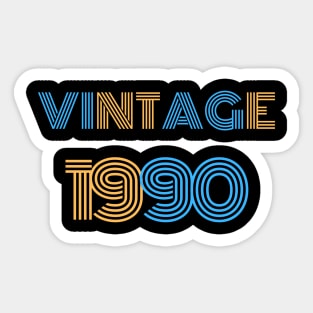 Vintage 1990 - 30th Birthday Gift Sticker